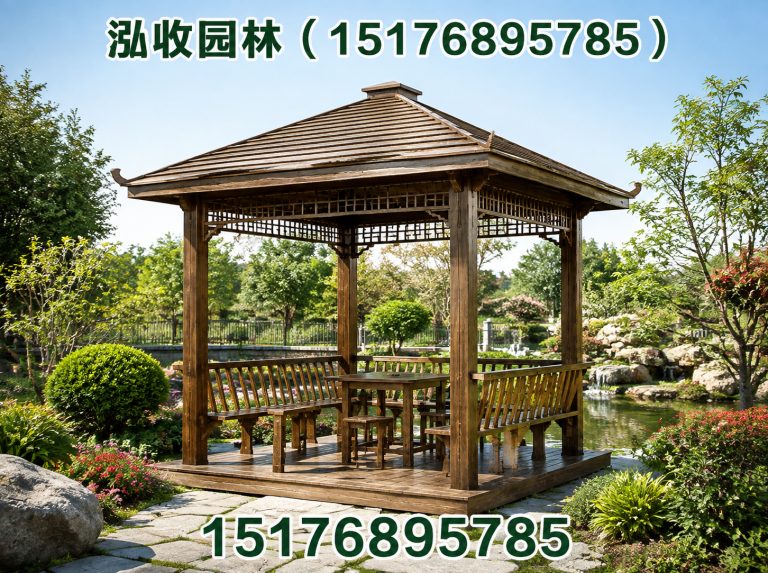 丹东防腐木凉亭展示图